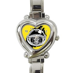 Spacemonkey Heart Italian Charm Watch by goljakoff