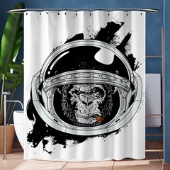 Spacemonkey Shower Curtain 60  X 72  (medium)  by goljakoff