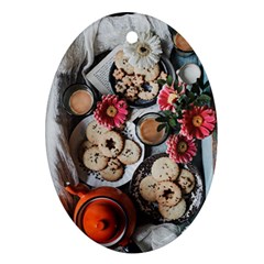 Cookies & Tea Tray  Ornament (oval) by Incredible