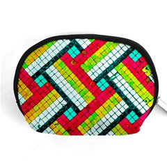 Pop Art Mosaic Accessory Pouch (medium) by essentialimage365