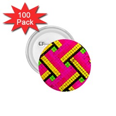 Pop Art Mosaic 1 75  Buttons (100 Pack)  by essentialimage365