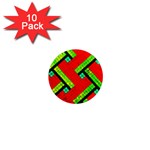 Pop Art Mosaic 1  Mini Magnet (10 pack)  Front