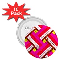 Pop Art Mosaic 1 75  Buttons (10 Pack) by essentialimage365