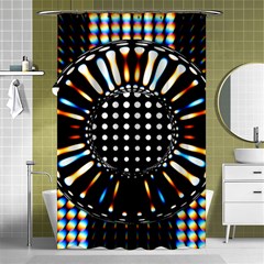 Digital Watch Shower Curtain 48  X 72  (small)  by Sparkle