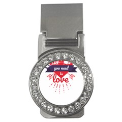 All You Need Is Love Money Clips (cz)  by DinzDas