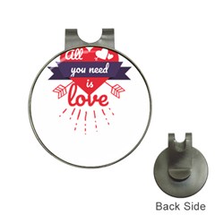 All You Need Is Love Hat Clips With Golf Markers by DinzDas