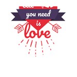 all you need is love Deluxe Canvas 14  x 11  (Stretched) 14  x 11  x 1.5  Stretched Canvas