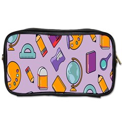 Back To School And Schools Out Kids Pattern Toiletries Bag (two Sides) by DinzDas