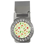 Seamless Pattern With Vegetables  Delicious Vegetables Money Clips (CZ)  Front