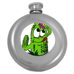 Cactus Round Hip Flask (5 Oz) by IIPhotographyAndDesigns