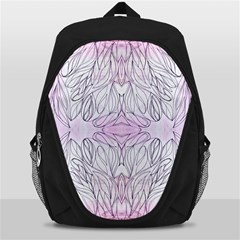 Pink Biro Repeats I Backpack Bag by kaleidomarblingart