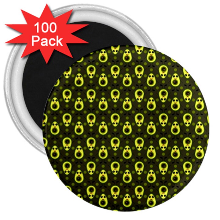 Avocados 3  Magnets (100 pack)