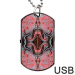 Arabesque repeats Dog Tag USB Flash (One Side) Front