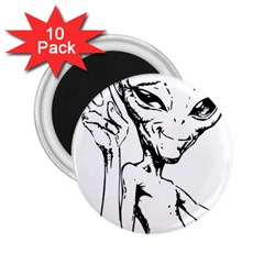 Paul Alien 2 25  Magnets (10 Pack)  by KenArtShop