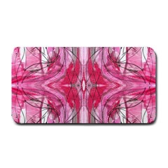 Magenta Marbling Symmetry Medium Bar Mats by kaleidomarblingart