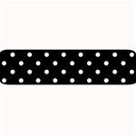 1950 Black White Dots Large Bar Mats 32 x8.5  Bar Mat