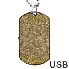 Pearls With A Beautiful Luster And A Star Of Pearls Dog Tag Usb Flash (two Sides) by pepitasart