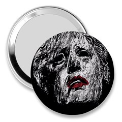 Creepy Head Sculpture Artwork 3  Handbag Mirrors by dflcprintsclothing