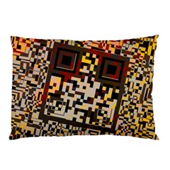 Root Humanity Bar And Qr Code Combo In Brown Pillow Case by WetdryvacsLair