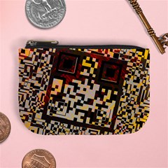 Root Humanity Bar And Qr Code Combo In Brown Mini Coin Purse by WetdryvacsLair