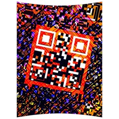 Root Humanity Bar And Qr Code In Flash Orange And Purple Back Support Cushion by WetdryvacsLair