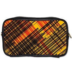 Root Humanity Orange Yellow And Black Toiletries Bag (two Sides) by WetdryvacsLair