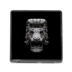 Creepy Lion Head Sculpture Artwork 2 Memory Card Reader (square 5 Slot) by dflcprintsclothing