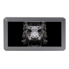 Creepy Lion Head Sculpture Artwork 2 Memory Card Reader (mini) by dflcprintsclothing