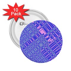 Root Humanity Barcode Purple Pink And Galuboi 2 25  Buttons (10 Pack)  by WetdryvacsLair