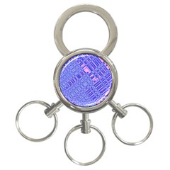 Root Humanity Barcode Purple Pink And Galuboi 3-ring Key Chain by WetdryvacsLair