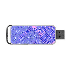 Root Humanity Barcode Purple Pink And Galuboi Portable Usb Flash (two Sides) by WetdryvacsLair