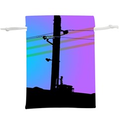 Vaporwave Wires And Transformer  Lightweight Drawstring Pouch (xl) by WetdryvacsLair