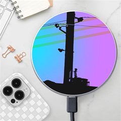 Vaporwave Wires And Transformer Wireless Charger by WetdryvacsLair