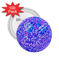 Root Humanity Bar And Qr Code Combo In Purple And Blue 2 25  Buttons (100 Pack)  by WetdryvacsLair