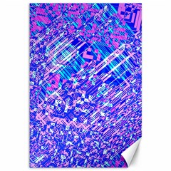 Root Humanity Bar And Qr Code Combo In Purple And Blue Canvas 12  X 18  by WetdryvacsLair