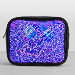 Root Humanity Bar And Qr Code Combo In Purple And Blue Mini Toiletries Bag (one Side) by WetdryvacsLair