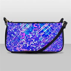 Root Humanity Bar And Qr Code Combo In Purple And Blue Shoulder Clutch Bag by WetdryvacsLair