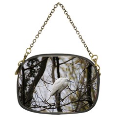 White Egret Chain Purse (two Sides) by SomethingForEveryone