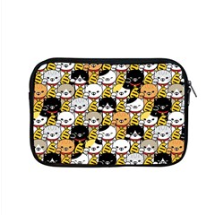 Cat-seamless-pattern-lucky-cat-japan-maneki-neko-vector-kitten-calico-pet-scarf-isolated-repeat-back Apple Macbook Pro 15  Zipper Case by elchino