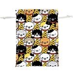 Cat-seamless-pattern-lucky-cat-japan-maneki-neko-vector-kitten-calico-pet-scarf-isolated-repeat-back  Lightweight Drawstring Pouch (XL) Front