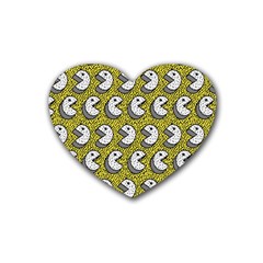 Memphis-seamless4-[converted5]redbubble8192 Rubber Coaster (heart)  by elchino