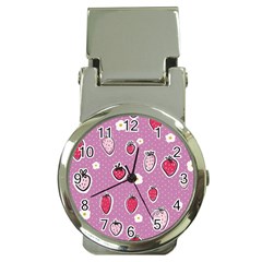 Juicy Strawberries Money Clip Watches by SychEva