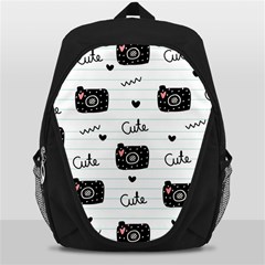 Cute Cameras Doodles Hand Drawn Backpack Bag by Sapixe