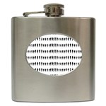 Athletic Running Graphic Silhouette Pattern Hip Flask (6 oz) Front