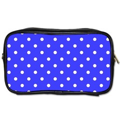 1950 Purple Blue White Dots Toiletries Bag (two Sides) by SomethingForEveryone