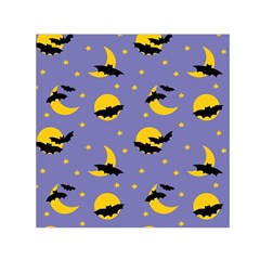 Bats With Yellow Moon Small Satin Scarf (square) by SychEva