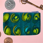 Gold on Green Large Coin Purse Back