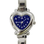 Abstract geo Heart Italian Charm Watch Front