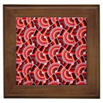 Digital waves Framed Tile Front