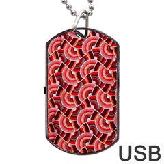 Digital Waves Dog Tag Usb Flash (two Sides) by Sparkle